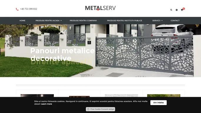 Metalserv magazin online - decoratiuni din metal pentru casa si gradina.