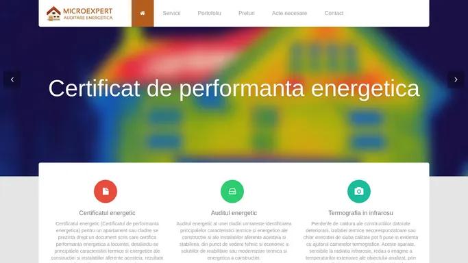 Microexpert SRL Bacau | Certificat si audit energetic