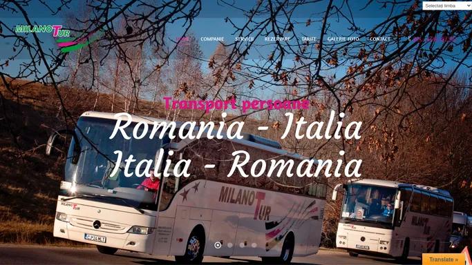 Transport Persoane si Colete Romania Italia