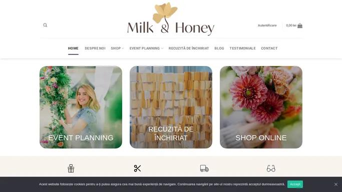 Milk & Honey – Events