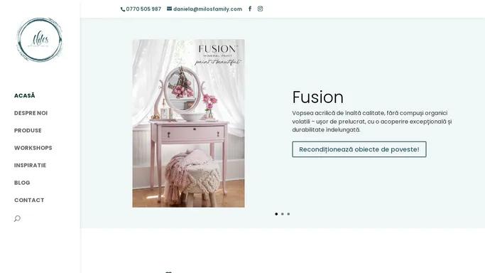 Fusion | Milk Paint | Reconditionare Mobila | Acasa | Milos Home Decor