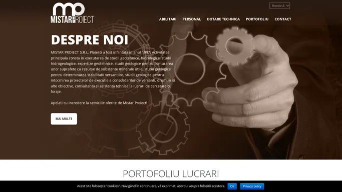 Mistar Proiect - Proiectare, Inginerie Geologica si Hidrologica, Foraje