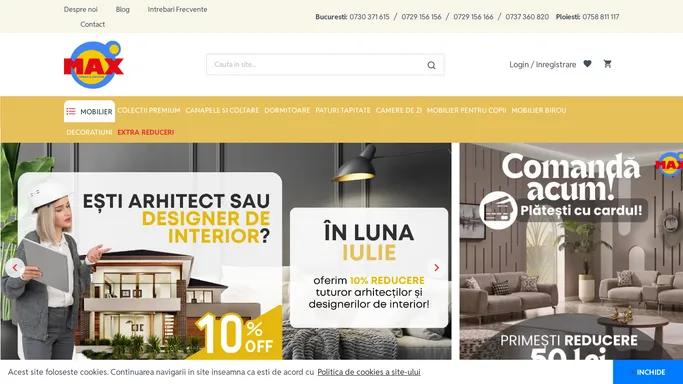 Magazin online de mobilier, paturi tapitate, saltele, canapele extensibile | Mobila Max