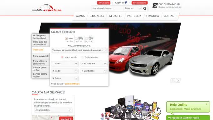 Piese auto online - Mobile Experts