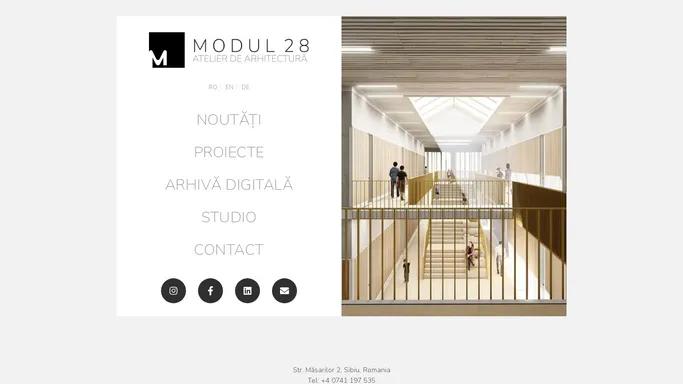 Acasa | Modul 28 - Atelier de arhitectura