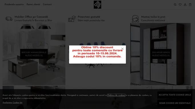 Mobila office la comanda produsa in Romania