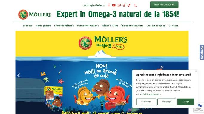 Mollers Cod Liver Oil Omega-3 - Ulei de ficat de cod norvegian