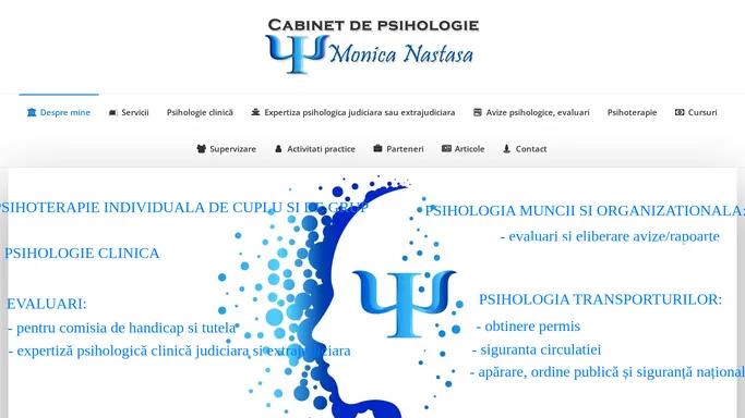 Monica Nastasa – Cabinet de psihologie