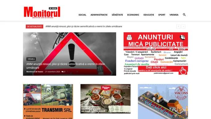 Monitorul de Vaslui | Ziarul care sta de vorba cu oamenii!
