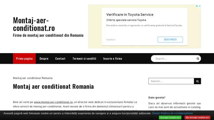 Montaj aer conditionat Romania - Catalog web cu firme