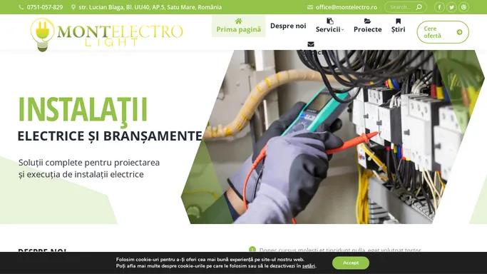 Instalatii electrice si bransamente - Montelectro Light