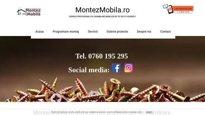 MontezMobila: Montaj mobila Bucuresti si Ilfov