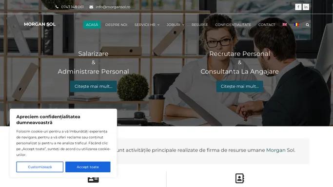 Salarizare Si Recrutare Personal Furnizate De HR Morgan Sol