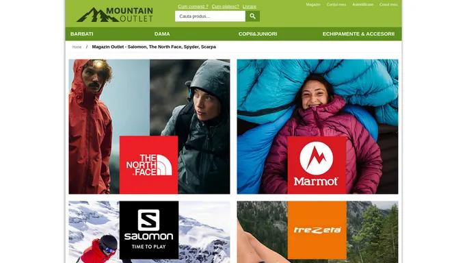 Magazin Outlet - Salomon, The North Face, Spyder, Scarpa