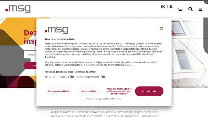 msg Romania | Inovatie in Aplicatii si Dezvoltare Software