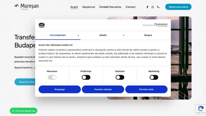 Acasa - Muresan Transport Aeroport Budapesta Timisoara Arad