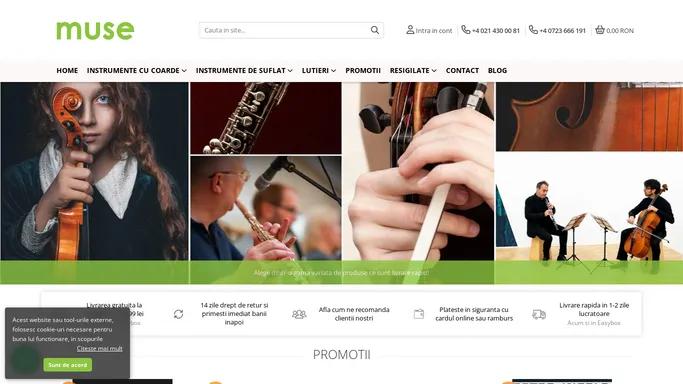 Magazinul tau cu instrumente muzicale si accesorii de calitate - MUSE Strings