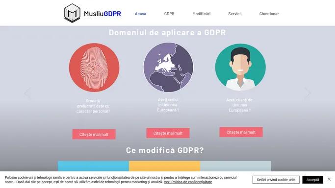GDPR Servicii complete / Consultanta / Musliu / Servicii DPO