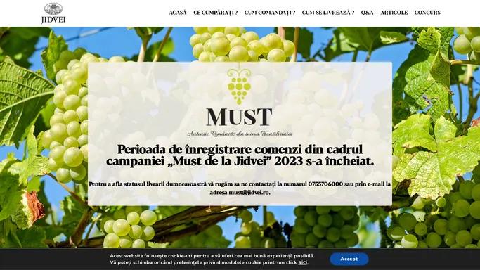 MustdeJidvei.ro – Vin de casa din Must de la Jidvei