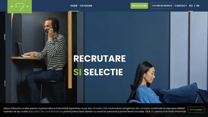 Agentie de recrutate | Naiya