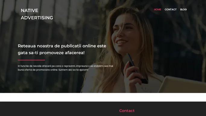 Native Advertising - servicii de publicitate online