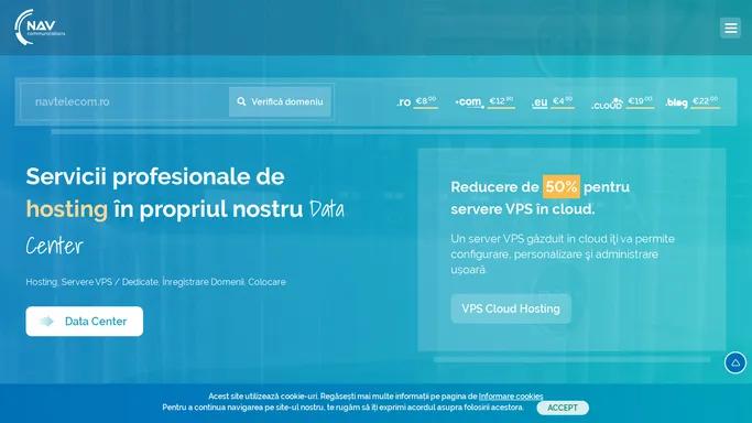 Gazduire Web, Servere VPS / Dedicate, Inregistrare Domenii | NAV.RO