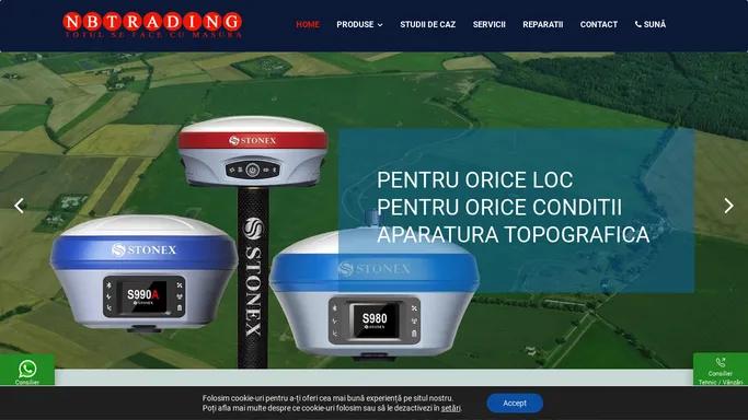 Nbtrade | pentru orice loc pentru orice conditii aparatura topografica