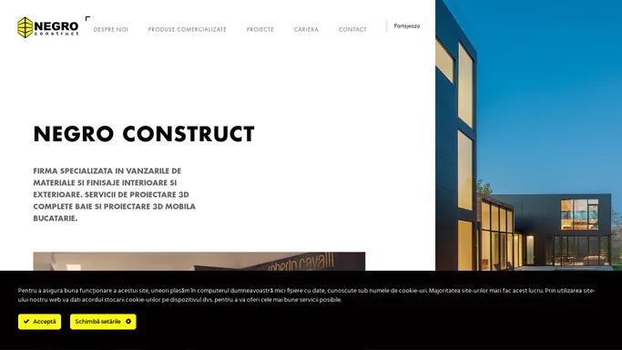 Negro Construct | Materiale finisaje interioare si exterioare |