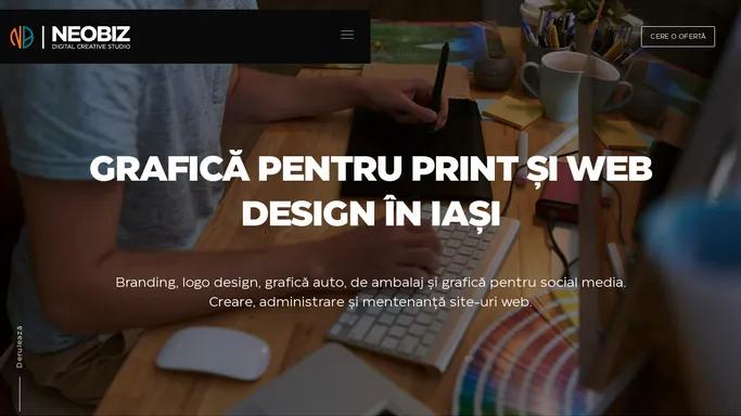 Grafica pentru print & web design - Digital Creative Studio Iasi