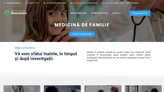 Centrul medical Neomedis - Servicii medicale profesionale