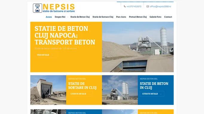 Nepsis SRL se ocupa cu productia de beton si agregate sortate preturi avantajoase productie beton