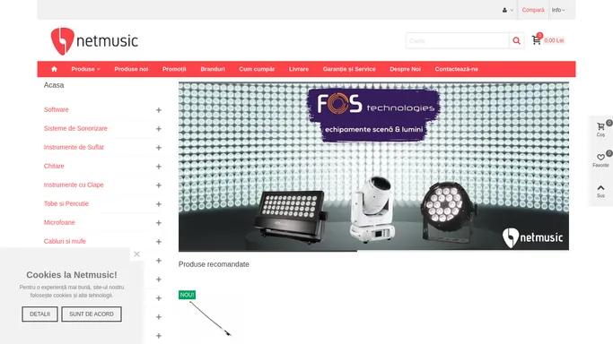 NetMusic Magazin instrumente muzicale si echipamente audio profesionale chitare, piane digitale, clarinete, saxofoane