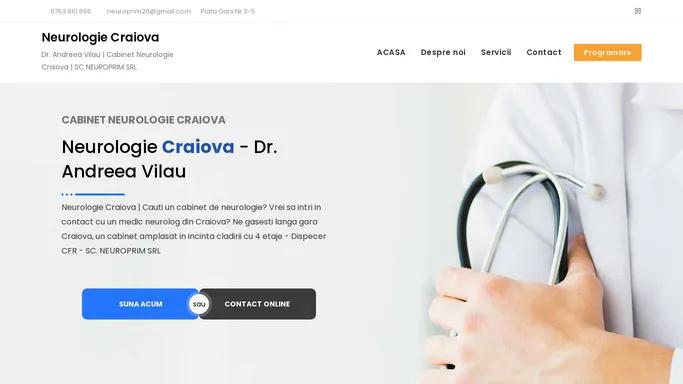 Neurologie Craiova | Cabinet Neurologie Craiova | Dr. ANDREEA VILAU