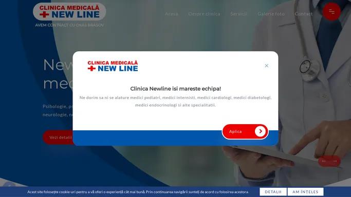 Clinica medicala New Line Brasov: consultatii, tratamente si specialisti de top. Servicii medicale integrate. | Clinica medicala New Line Brasov: psihologie, psihologie pediatrica, psihiatrie, psihiatrie pediatrica, neurologie, neurologie pediatrica si medicina interna