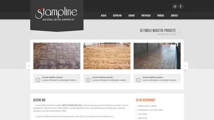 Prima Pagina - New Stampline | Materiale beton amprentat - newstampline.ro