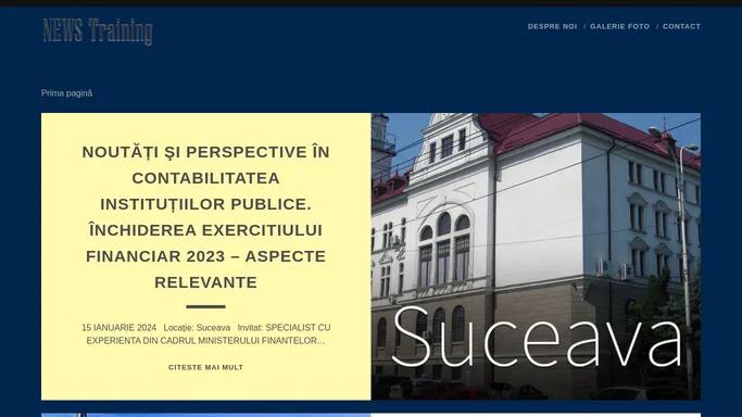 News Training - Partenerul carierei tale