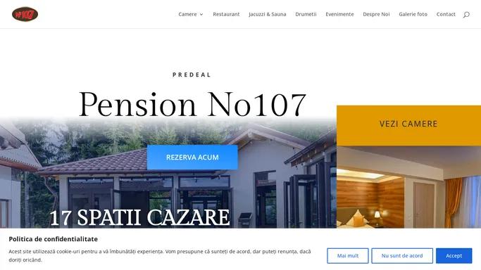 Pension No 107 Predeal - Pension No 107/Pensiune-Restaurant-Spa -Cazare cu Spa si Restaurant-Statie electrica