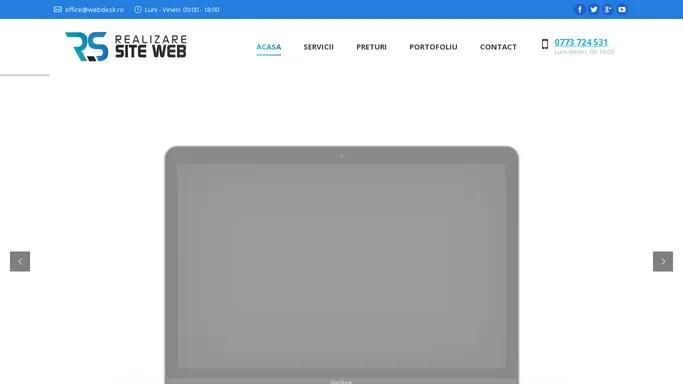 Realizare site - Creare website cu design responsive
