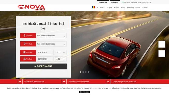 Inchirieri auto Iasi Aeroport | NOVA Rent a Car Iasi