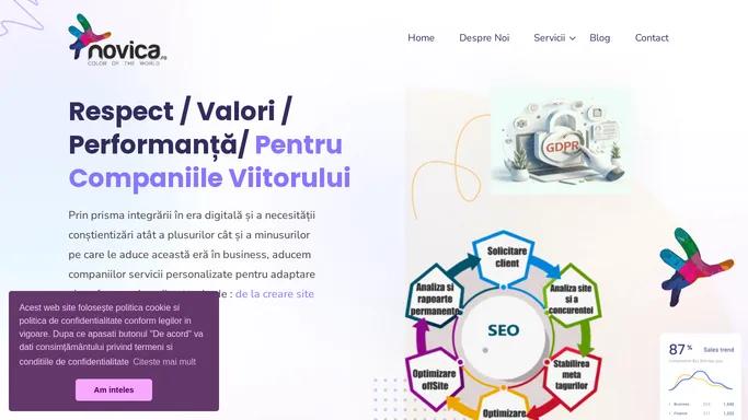 Novica – servicii SEO profesionale, implementare GDPR – Novica Color of the World