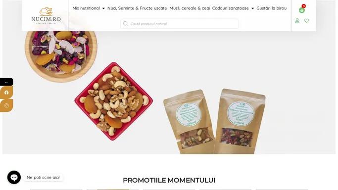 Magazin online cu mare varietate de nuci, seminte si fructe uscate