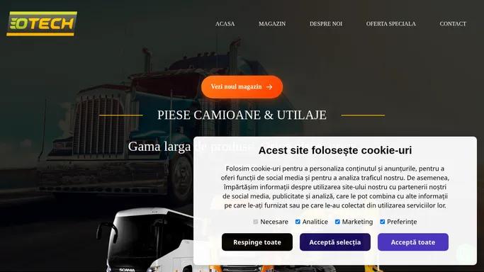 O-TECH | Piese camioane, TIR, autocare, microbuze, remorci, autoutilitare, tractoare si utilaje