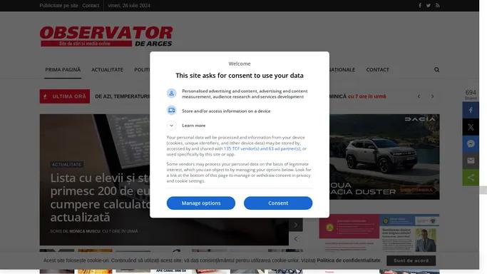 Site de stiri si media online | Observator de Arges