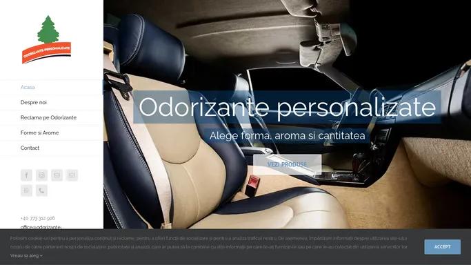 Odorizante auto personalizate cu logo