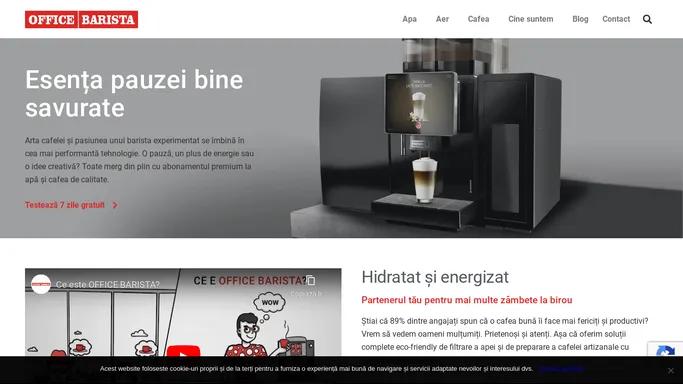 Solutii Eficiente de Cafea si Apa pentru Birou | OFFICE BARISTA