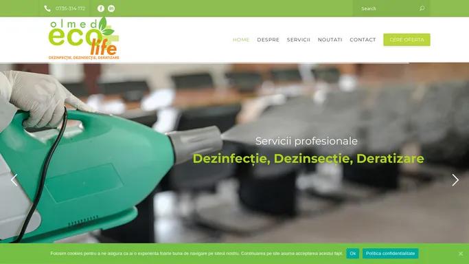 Olmed EcoLife – Servicii Dezinfectie, Dezinsectie, Deratizare