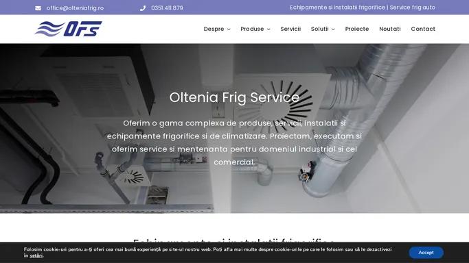 Echipamente si Instalatii frigorifice | Oltenia Frig