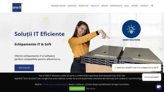 ONE-IT - Integrator solutii IT&C | Furnizor produse IT Business, Servicii IT