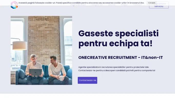 Onecreative Recruitment » Pagina de start