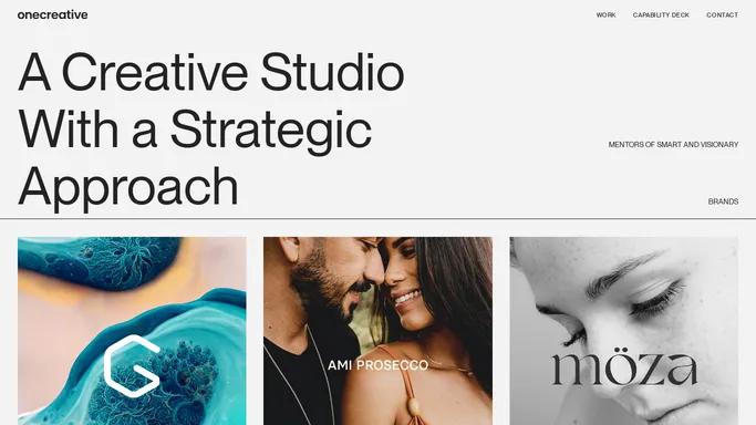 OneCreative Studio - Fusing Creative Excellence & Strategic Solutions